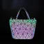 Unique Multi-Couleurs Lumineux Géométrique Carrés Sacs à bandoulière 2021 Holographique PU Réfléchissant Sacs Pour Femmes