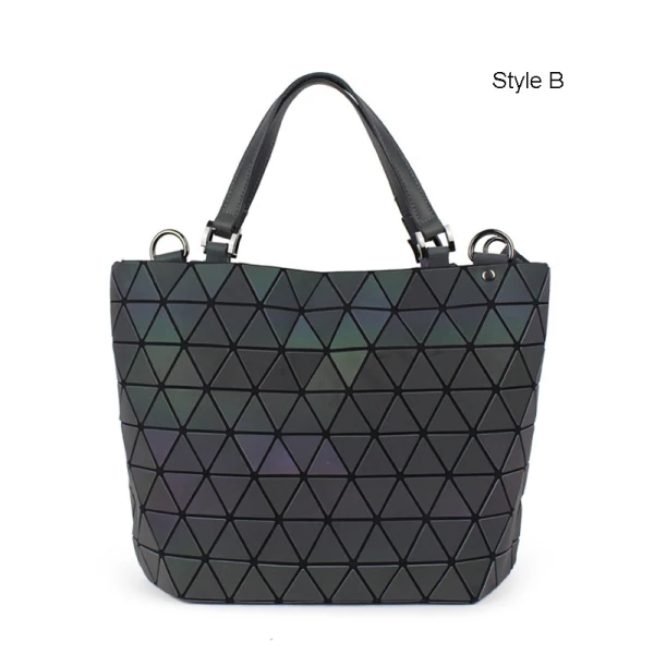 Unique Multi-Couleurs Lumineux Géométrique Carrés Sacs à bandoulière 2021 Holographique PU Réfléchissant Sacs Pour Femmes