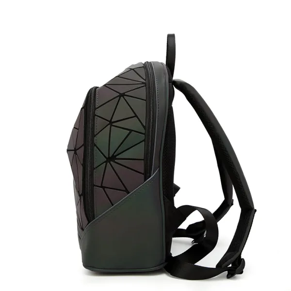 Mode Multi-Couleurs Lumineux Géométrique Sacs à dos 2021 PU Holographique Réfléchissant Sacs Pour Femmes