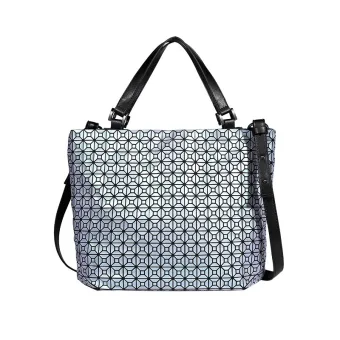 Fashion Silver Square Handbag Messenger Bag 2021 Pu Check Women S Bags