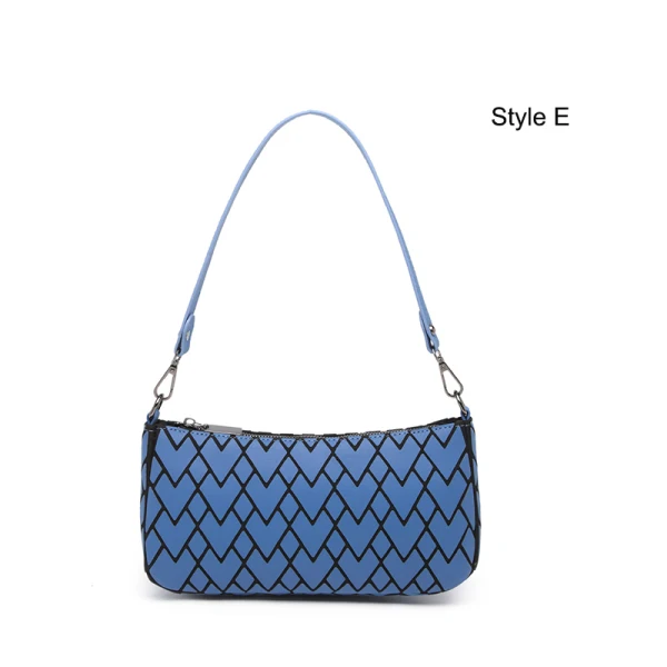 Mode Multi-Couleurs Lumineux Géométrique Carrés Sac à main Sacs à bandoulière 2021 PU Holographique Réfléchissant Sacs Pour Femmes