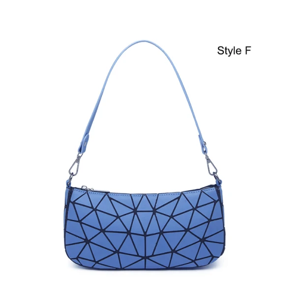 Mode Multi-Couleurs Lumineux Géométrique Carrés Sac à main Sacs à bandoulière 2021 PU Holographique Réfléchissant Sacs Pour Femmes