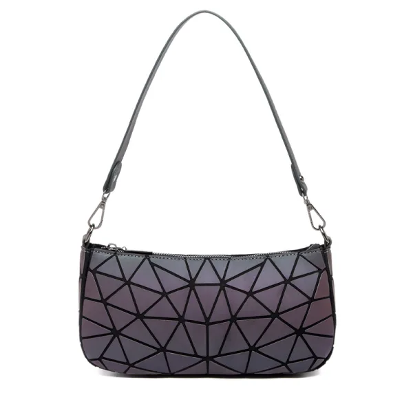 Mode Multi-Couleurs Lumineux Géométrique Carrés Sac à main Sacs à bandoulière 2021 PU Holographique Réfléchissant Sacs Pour Femmes