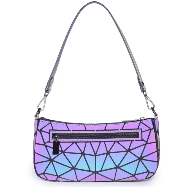 Mode Multi-Couleurs Lumineux Géométrique Carrés Sac à main Sacs à bandoulière 2021 PU Holographique Réfléchissant Sacs Pour Femmes