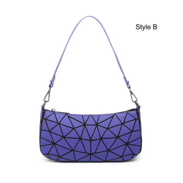 Mode Multi-Couleurs Lumineux Géométrique Carrés Sac à main Sacs à bandoulière 2021 PU Holographique Réfléchissant Sacs Pour Femmes