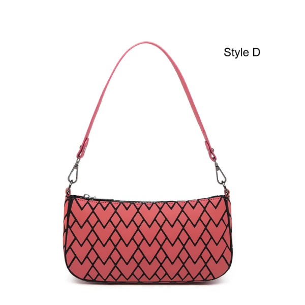 Mode Multi-Couleurs Lumineux Géométrique Carrés Sac à main Sacs à bandoulière 2021 PU Holographique Réfléchissant Sacs Pour Femmes