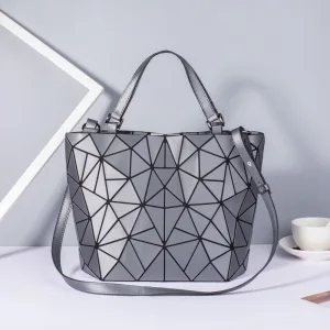 Chic Beautiful Grey Women S Bags Square Handbag Shoulder Bags 2021 Pu Geometric