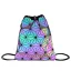 Regenboog Multi-Kleuren Lichtgevend Geometrische Rugzakken 2021 PU Reflecterend Holografisch Dames Tassen