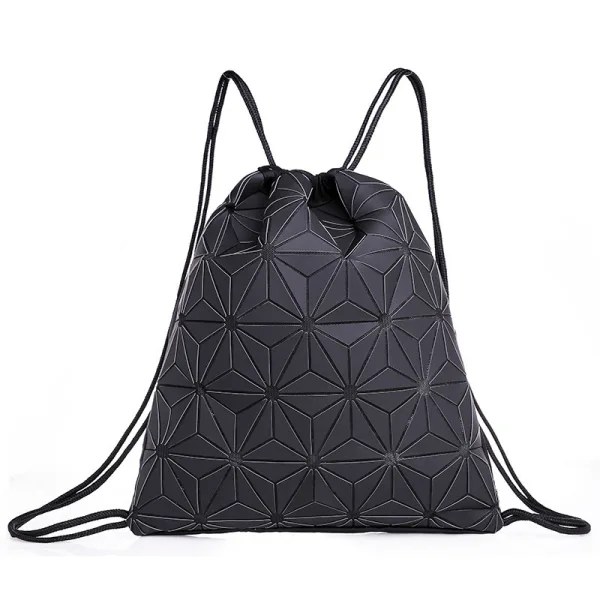 Regenboog Multi-Kleuren Lichtgevend Geometrische Rugzakken 2021 PU Reflecterend Holografisch Dames Tassen