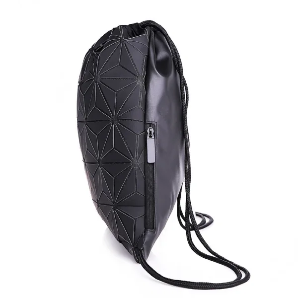 Regenboog Multi-Kleuren Lichtgevend Geometrische Rugzakken 2021 PU Reflecterend Holografisch Dames Tassen