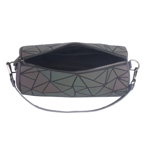 Amazing / Unique Multi-Colors Luminous Geometric Round Handbag Shoulder Bags 2021 PU Reflective Holographic Women's Bags