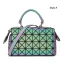Amazing / Unique Multi-Colors Luminous Geometric Square Handbag Messenger Bag 2021 PU Reflective Holographic Casual Women's Bags