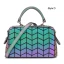Amazing / Unique Multi-Colors Luminous Geometric Square Handbag Messenger Bag 2021 PU Reflective Holographic Casual Women's Bags