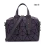 Rainbow Multi-Colors Luminous Geometric Square Handbag Messenger Bag 2021 PU Reflective Holographic Casual Women's Bags