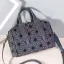 Rainbow Multi-Colors Luminous Geometric Square Handbag Messenger Bag 2021 PU Reflective Holographic Casual Women's Bags