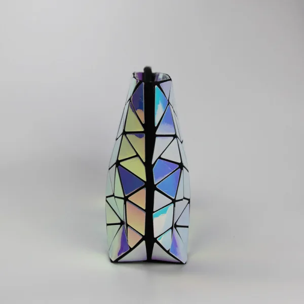 Eye-catching Multi-Colors Geometric Laser Shoulder Bags 2021 PU Reflective Casual Women's Bags