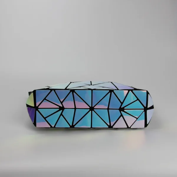 Eye-catching Multi-Colors Geometric Laser Shoulder Bags 2021 PU Reflective Casual Women's Bags
