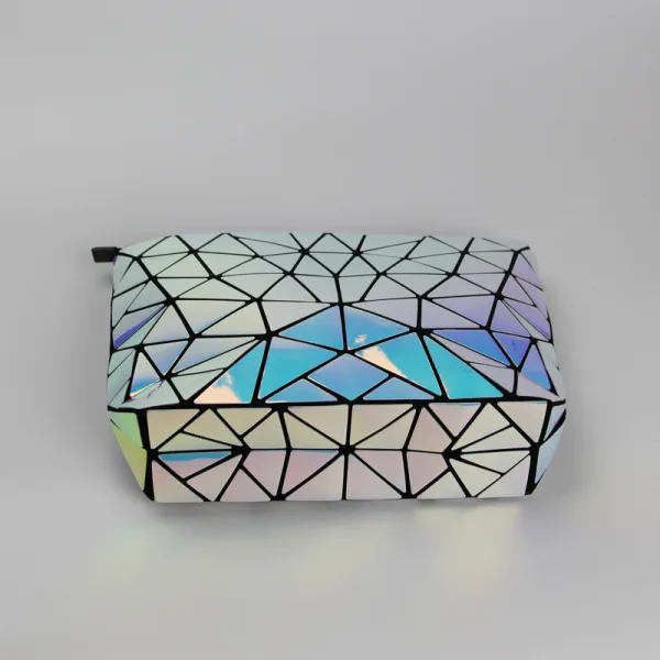 Eye-catching Multi-Colors Geometric Laser Shoulder Bags 2021 PU Reflective Casual Women's Bags