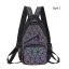 Fashion Multi-Colors Luminous Geometric Backpacks Shoulder Bags 2021 PU Holographic Reflective Casual Women's Bags