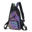 Fashion Multi-Colors Luminous Geometric Backpacks Shoulder Bags 2021 PU Holographic Reflective Casual Women's Bags