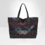 Fashion Multi-Colors Luminous Geometric Shoulder Bags Handbag 2021 PU Reflective Holographic Street Wear Women's Bags
