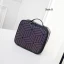 Eye-catching Luminous Geometric Square Makeup Bag 2021 PU Reflective Holographic Women's Bags