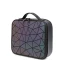 Eye-catching Luminous Geometric Square Makeup Bag 2021 PU Reflective Holographic Women's Bags