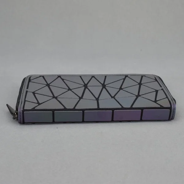 Amazing / Unique Multi-Colors Luminous Geometric Square Wallet 2021 PU Reflective Holographic Casual Women's Bags