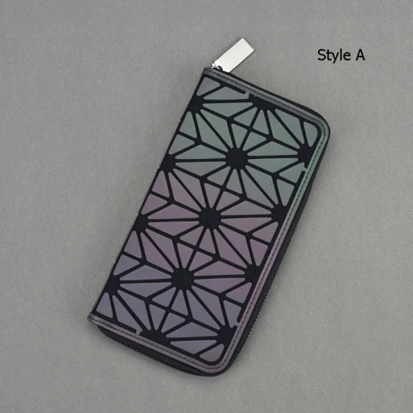 Amazing / Unique Multi-Colors Luminous Geometric Square Wallet 2021 PU Reflective Holographic Casual Women's Bags
