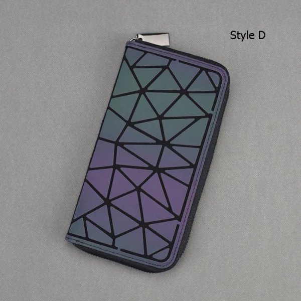 Amazing / Unique Multi-Colors Luminous Geometric Square Wallet 2021 PU Reflective Holographic Casual Women's Bags