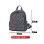 2-piece Multi-Colors Luminous Geometric Backpacks Wallet 2021 PU Reflective Holographic Women's Bags