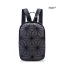 Multi-Colors Luminous Geometric Backpacks 2021 PU Reflective Holographic Casual Women's Bags