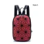 Multi-Colors Luminous Geometric Backpacks 2021 PU Reflective Holographic Casual Women's Bags