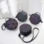 Multi-Colors Luminous Geometric Round Shoulder Bags Messenger Bag 2021 PU Reflective Holographic Casual Women's Bags