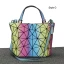 Arc en ciel Multi-Couleurs Lumineux Géométrique Sac de messager Sacs à bandoulière 2021 PU Réfléchissant Holographique Sacs Pour Femmes