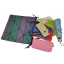 Amazing / Unique Multi-Colors Foldable Luminous Geometric Square Handbag 2021 PU Reflective Holographic Casual Women's Bags