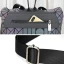 Eye-catching Multi-Colors Luminous Geometric Square Backpacks 2021 PU Holographic Reflective Casual Women's Bags