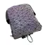 Eye-catching Multi-Colors Luminous Geometric Square Backpacks 2021 PU Holographic Reflective Casual Women's Bags