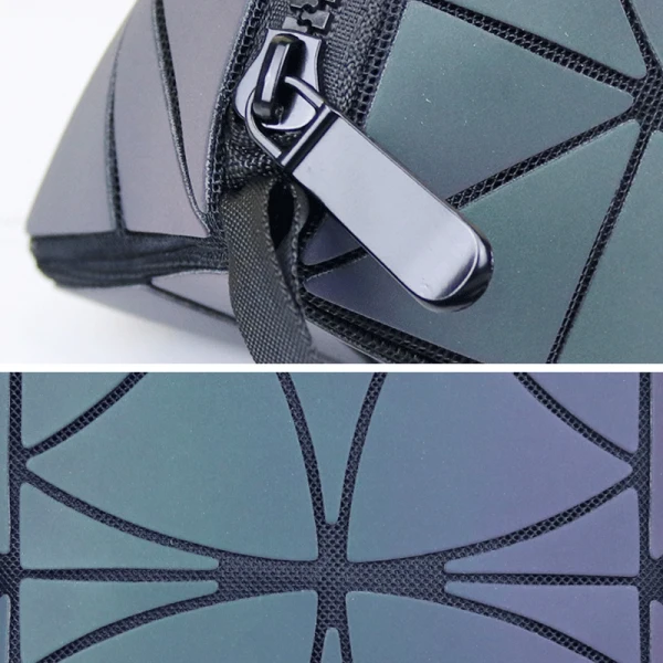 Accrocheuse Multi-Couleurs Lumineux Géométrique Pochettes 2021 PU Réfléchissant Holographique Désinvolte Sacs Pour Femmes