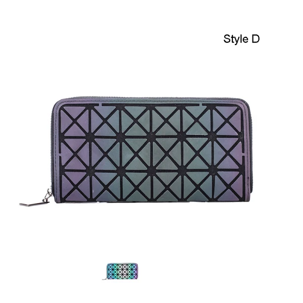 Accrocheuse Multi-Couleurs Lumineux Géométrique Carrés Portefeuille 2021 PU Réfléchissant Holographique Désinvolte Sacs Pour Femmes