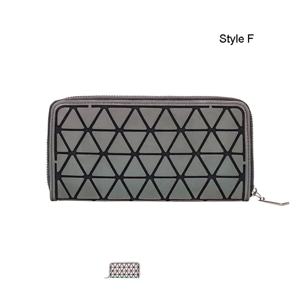 Accrocheuse Multi-Couleurs Lumineux Géométrique Carrés Portefeuille 2021 PU Réfléchissant Holographique Désinvolte Sacs Pour Femmes