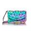 Rainbow Multi-Colors Luminous Geometric Square Messenger Bag Shoulder Bags 2021 PU Holographic Reflective Women's Bags