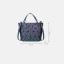 Eye-catching Multi-Colors Luminous Geometric Foldable Square Shoulder Bags Messenger Bag 2021 PU Reflective Holographic Casual Women's Bags