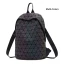 Eye-catching Multi-Colors Luminous Geometric Backpacks 2021 PU Reflective Holographic Street Wear Women's Bags
