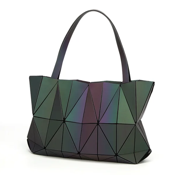 Unique Lumineux Géométrique Multi-Couleurs Sacs à bandoulière 2021 PU Réfléchissant Holographique Sacs Pour Femmes