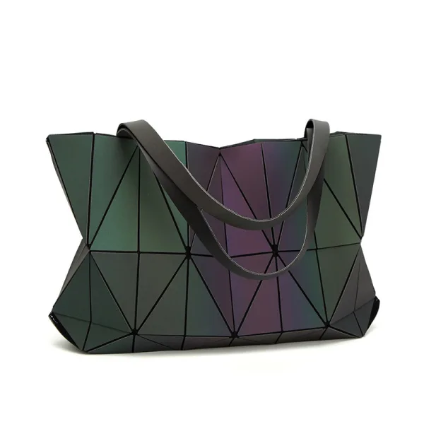 Unique Lumineux Géométrique Multi-Couleurs Sacs à bandoulière 2021 PU Réfléchissant Holographique Sacs Pour Femmes