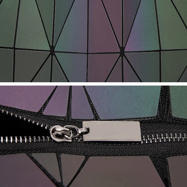 Unique Lumineux Géométrique Multi-Couleurs Sacs à bandoulière 2021 PU Réfléchissant Holographique Sacs Pour Femmes