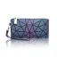 Lichtgevend Geometrische Multi-Kleuren Vierkante Portemonnee 2021 PU Reflecterend Holografisch Dames Tassen