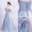 Chic / Beautiful Grey Dancing Prom Dresses 2021 A-Line / Princess Strapless Sleeveless Beading Floor-Length / Long Ruffle Backless Formal Dresses
