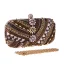 Mode Marron Faux Diamant Carrés Pochettes 2021